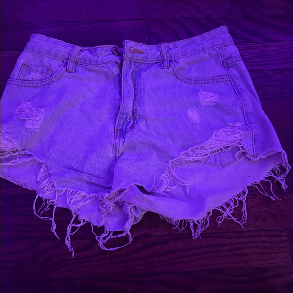 Distressed Denim Women's Shorts